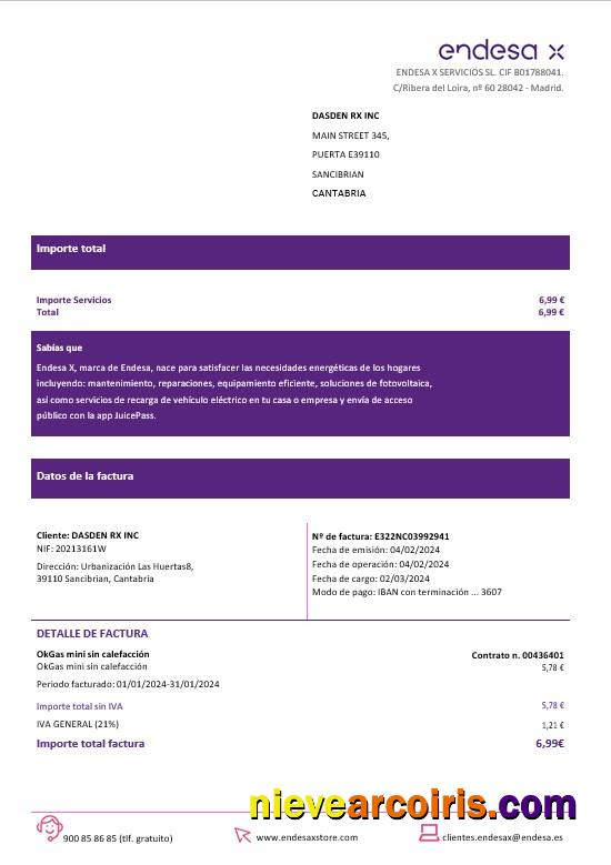 Spain Barcelona Endesa X electricity business utility bill